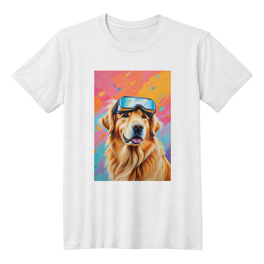 Golden Retriever Virtual Reality T Shirt